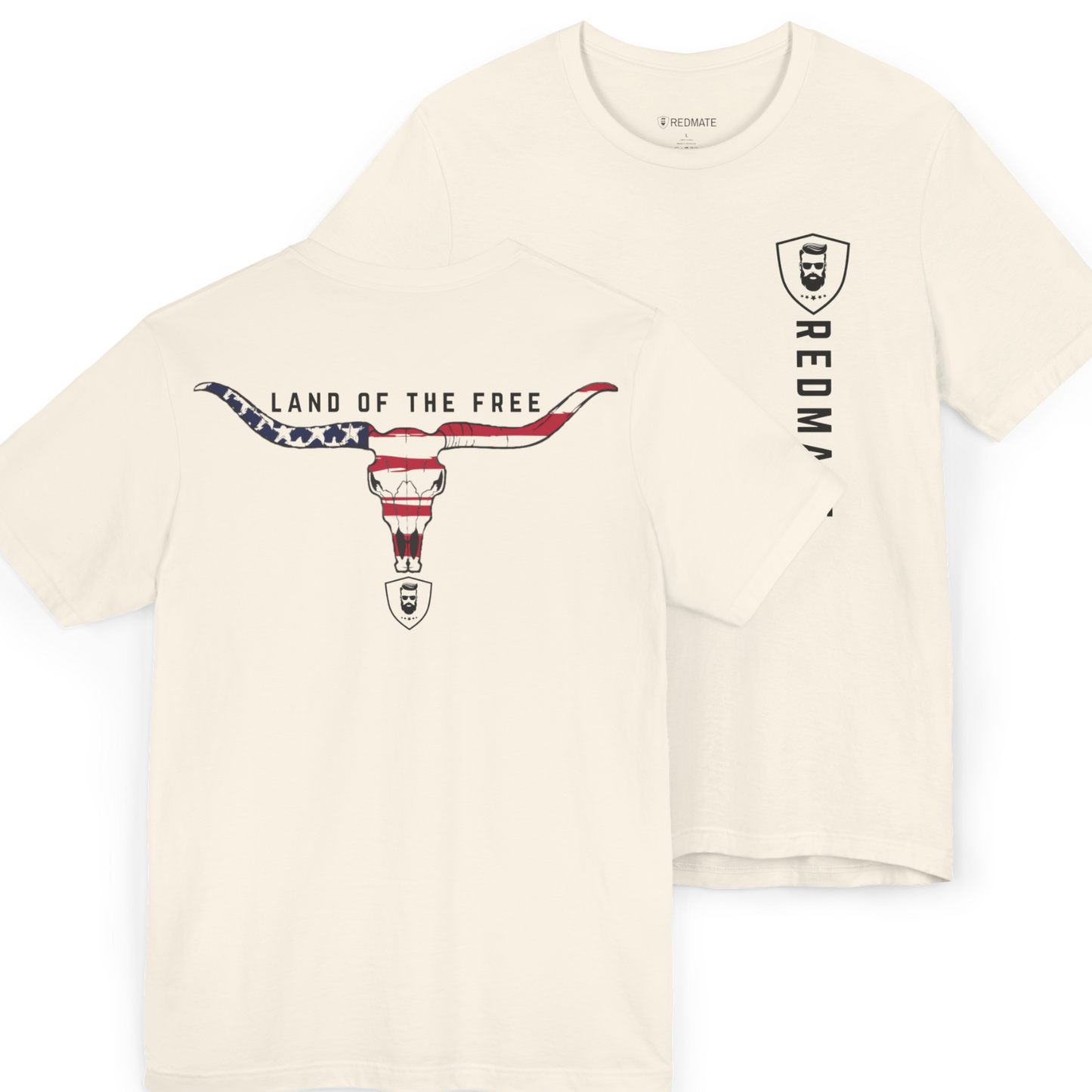 Bull Skull Patriotic T-Shirt